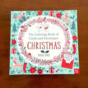 NEW Coloring book of Christmas cards and envelopes